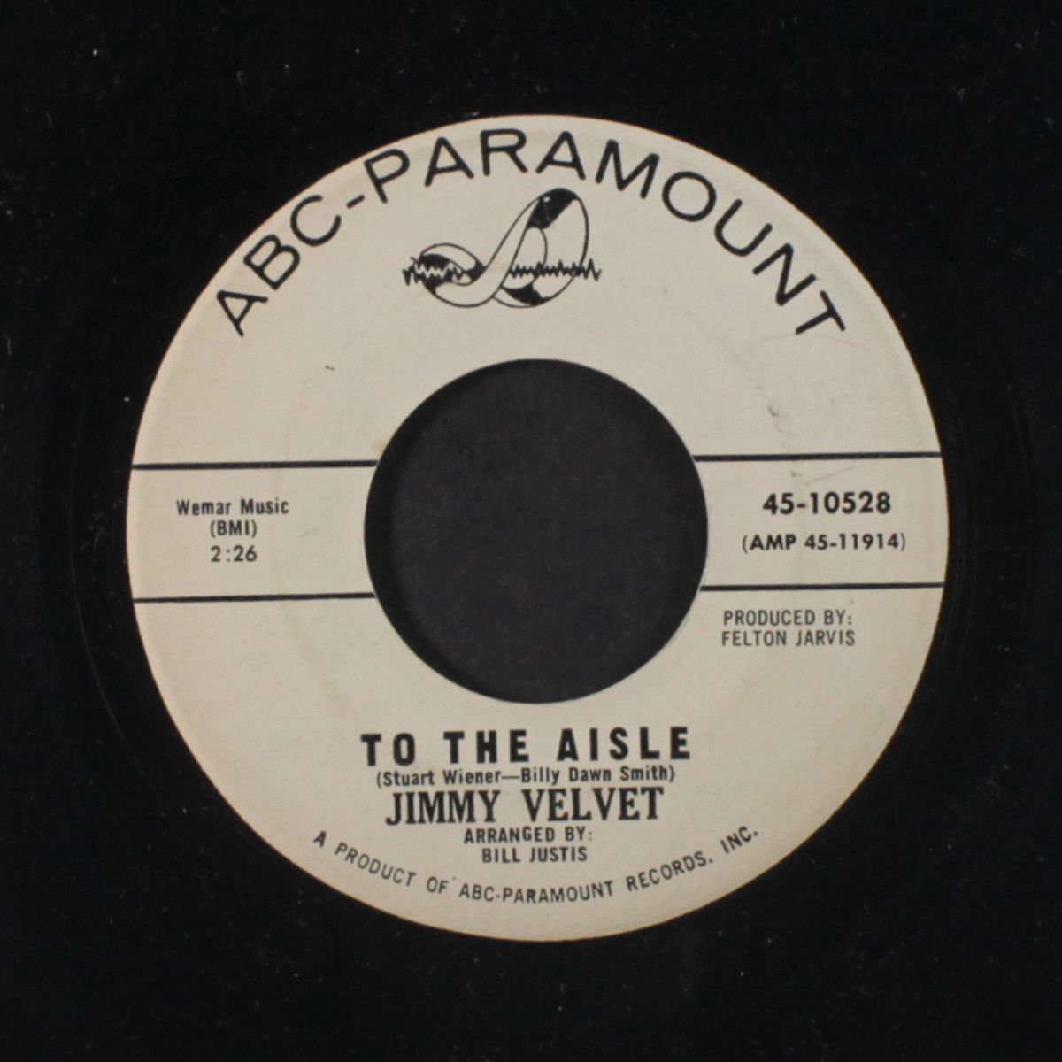 to the aisle / lonely, lonely night by JIMMY VELVET