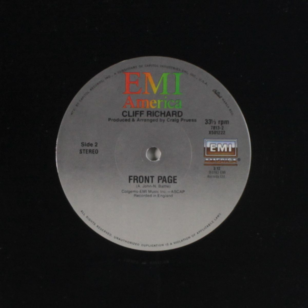 never say die / front page by CLIFF RICHARD