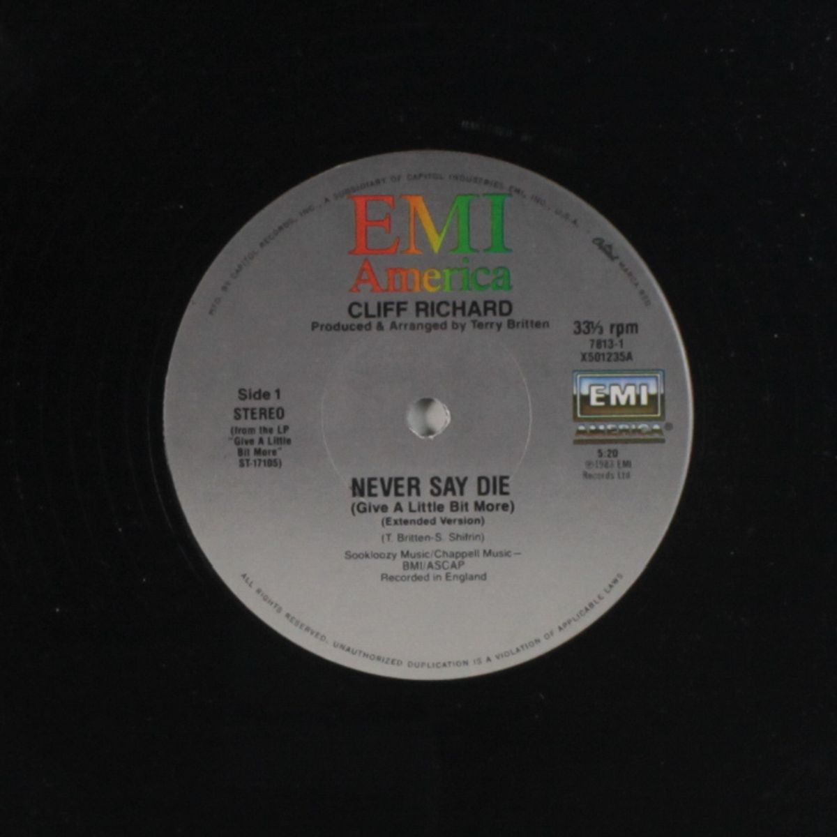 never say die / front page by CLIFF RICHARD