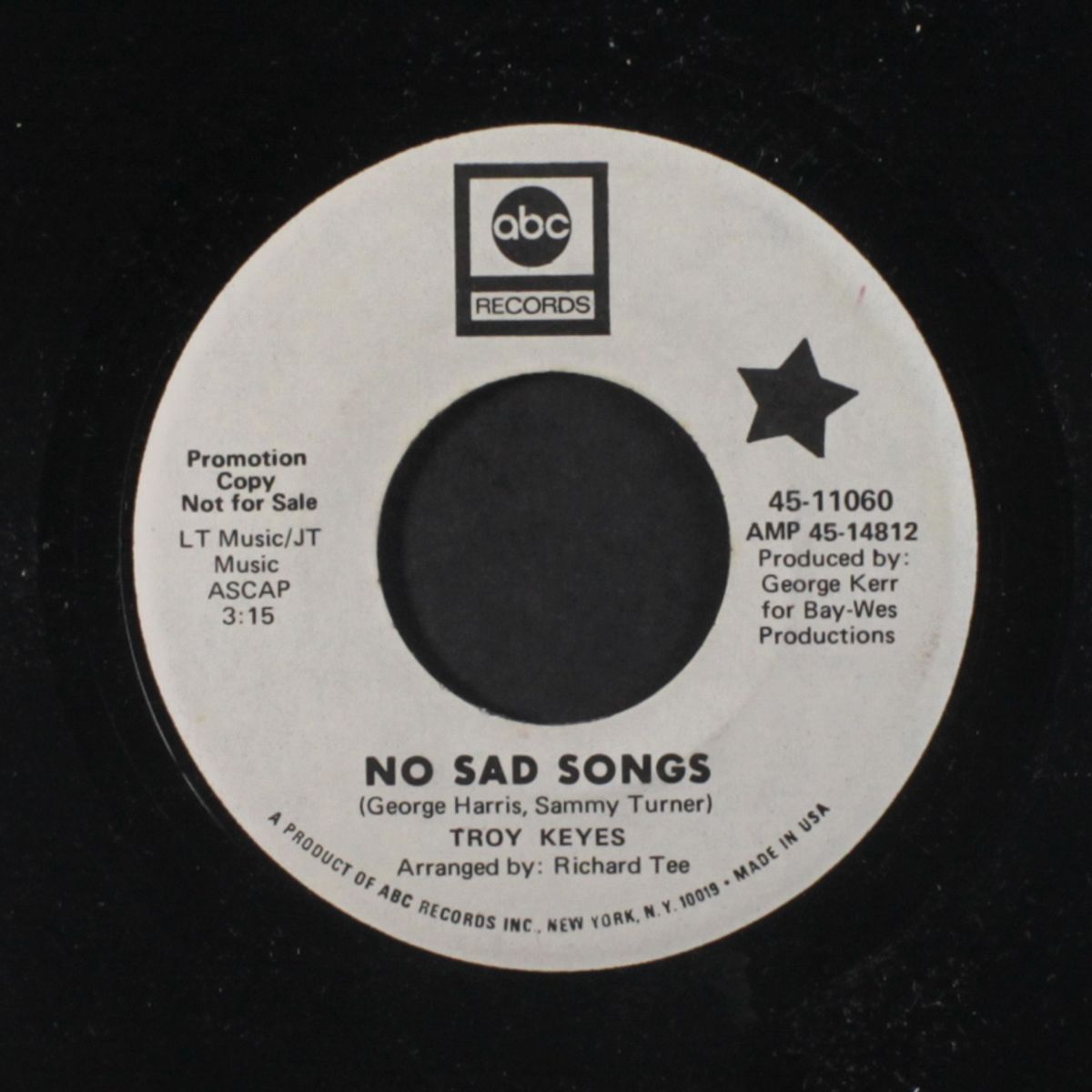 you told your story / no sad songs by TROY KEYES