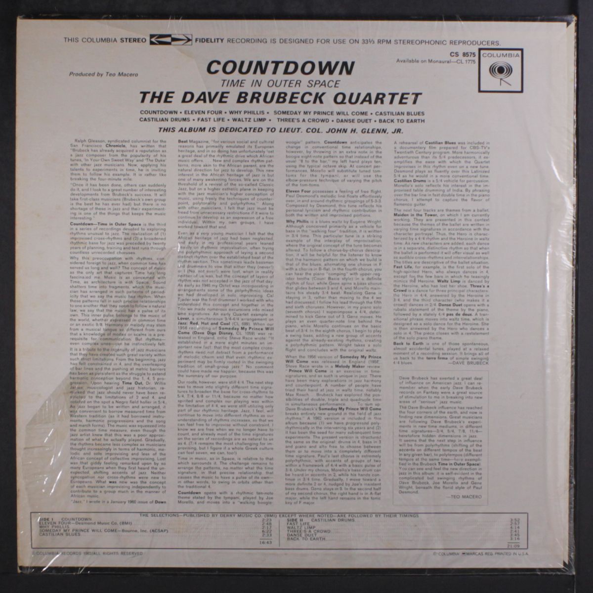 countdown, time in outer space by DAVE BRUBECK