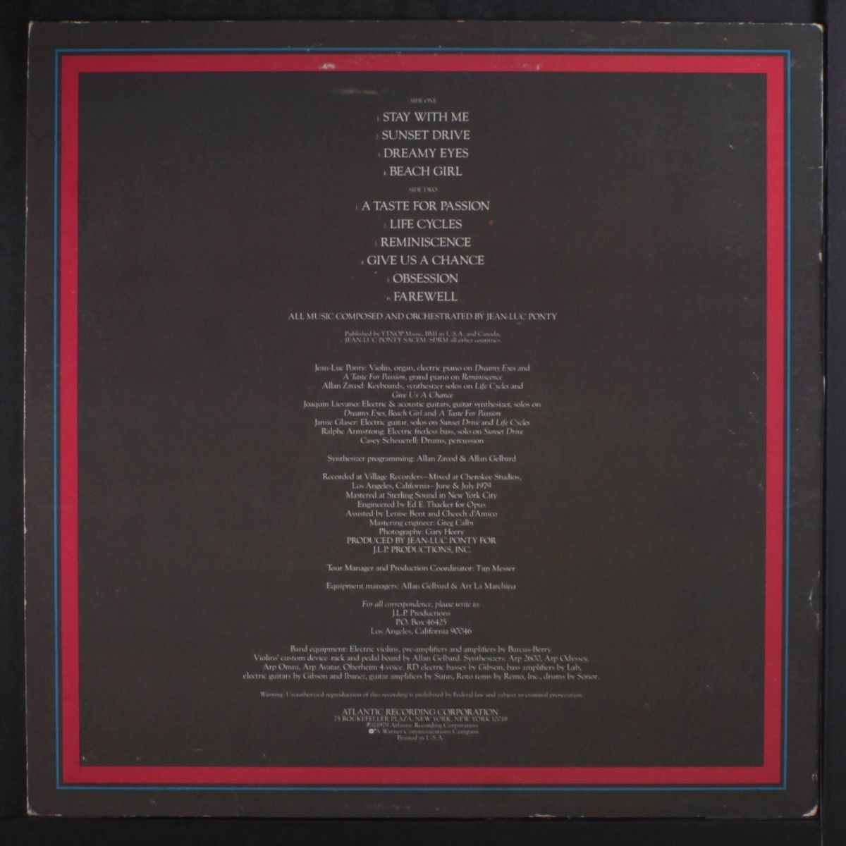 a taste for passion by JEAN-LUC PONTY