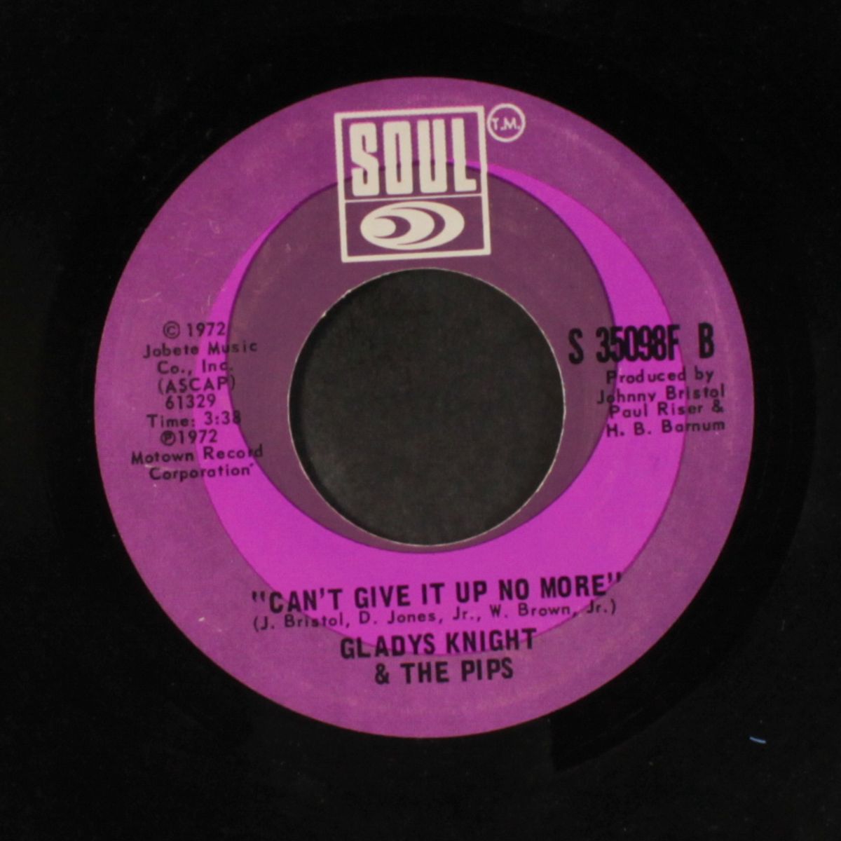 neither one of us / can't give it up no more by GLADYS KNIGHT & PIPS