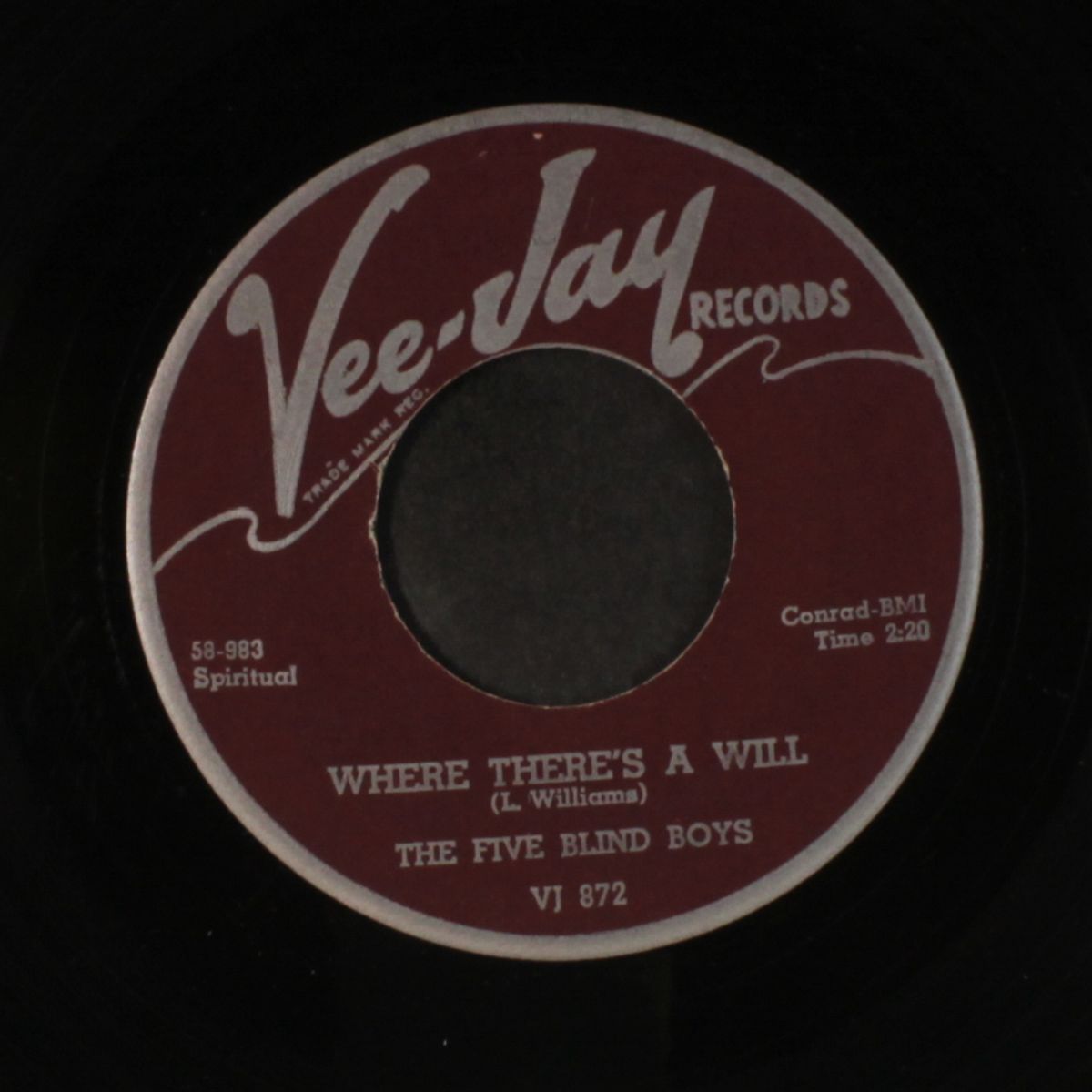 waiting at the river / where there's a will by FIVE BLIND BOYS