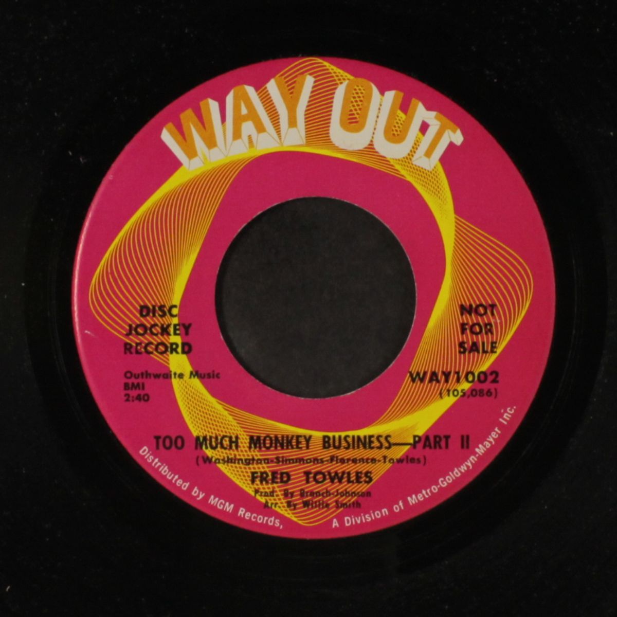too much monkey business / part 2 by FRED TOWLES