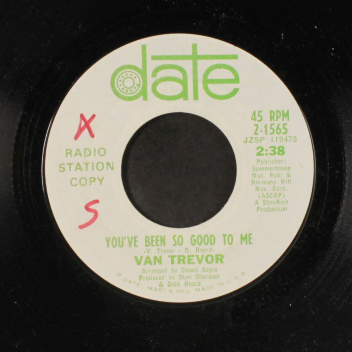 sunday morning / you've been so good to me by VAN TREVOR