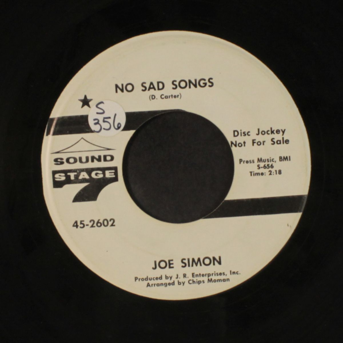 no sad songs / come on and get it by JOE SIMON