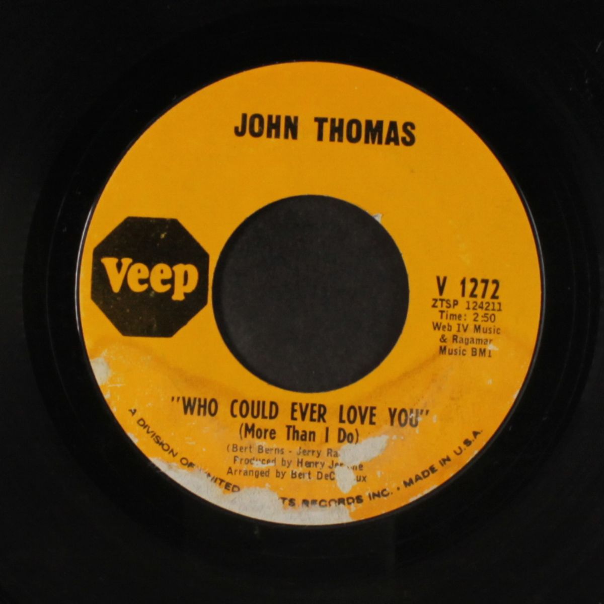 lonely man / who could ever love you by JOHN THOMAS