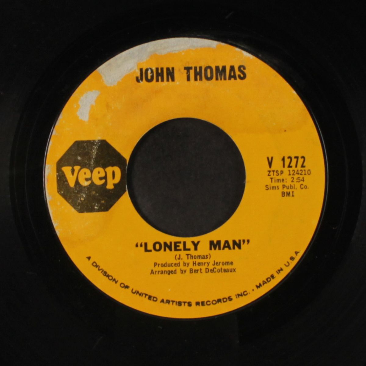 lonely man / who could ever love you by JOHN THOMAS
