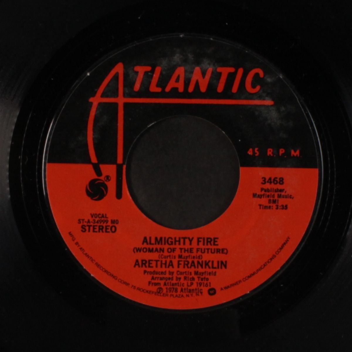 almighty fire / i'm your speed by ARETHA FRANKLIN