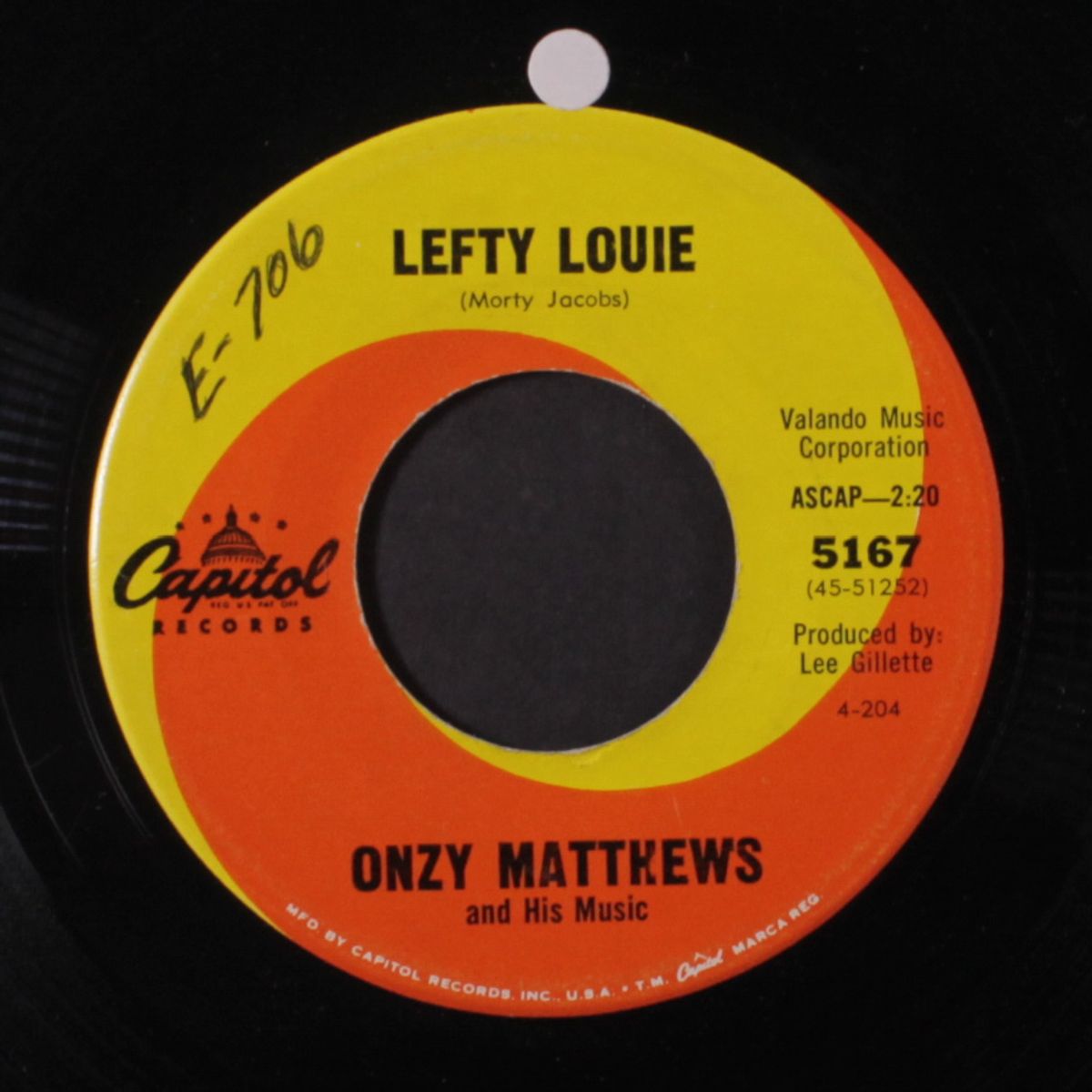 lefty louie / blues non-stop by ONZY MATTHEWS