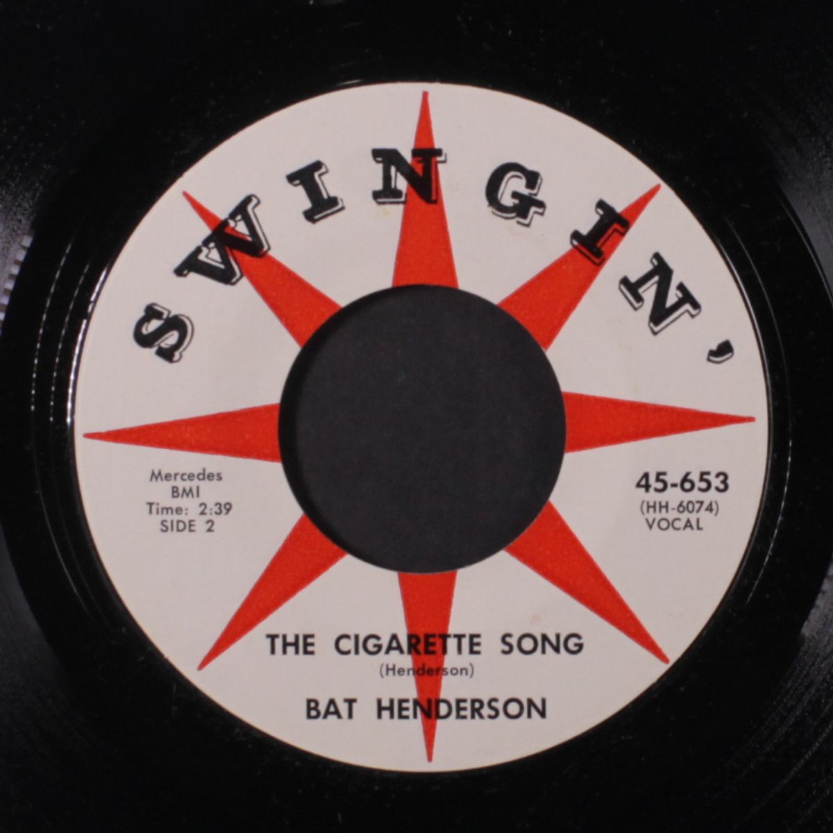 the cigarette song / it's a great life by BAT HENDERSON