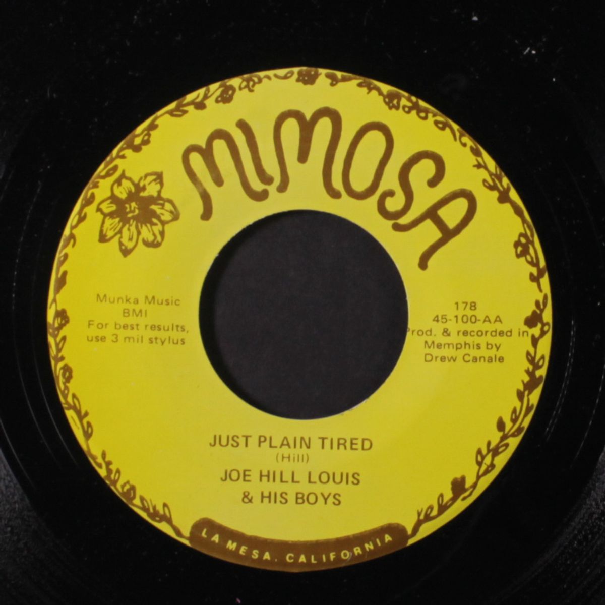 goin' away baby / just plain tired by JOE HILL LOUIS