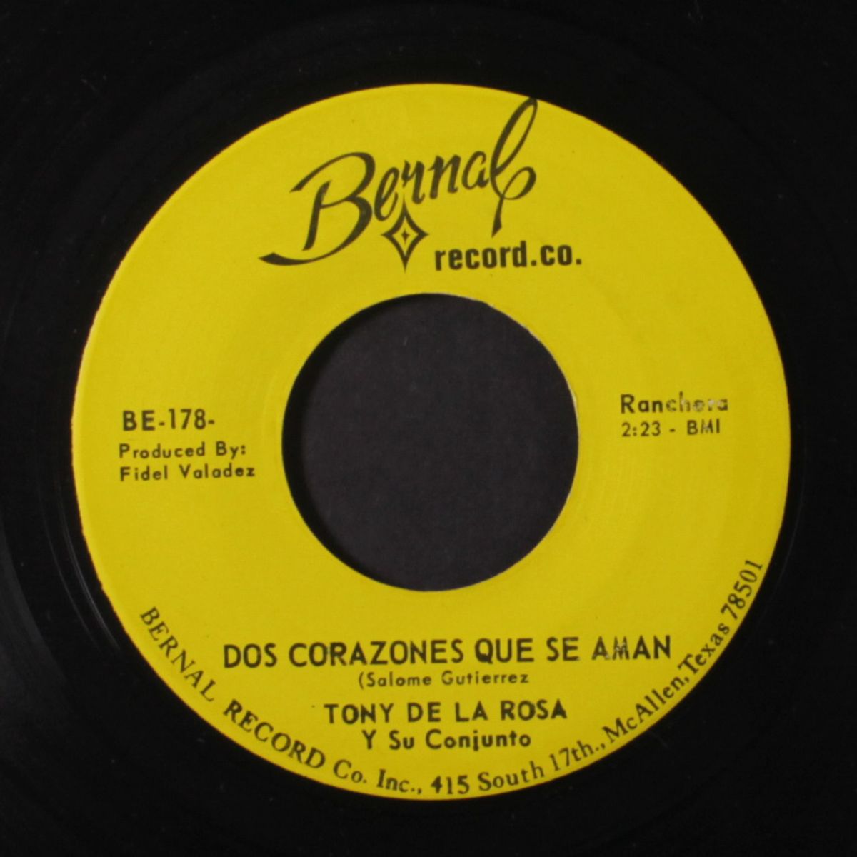 la huerfanita / dos corazones que se aman by TONY DE LA ROSA