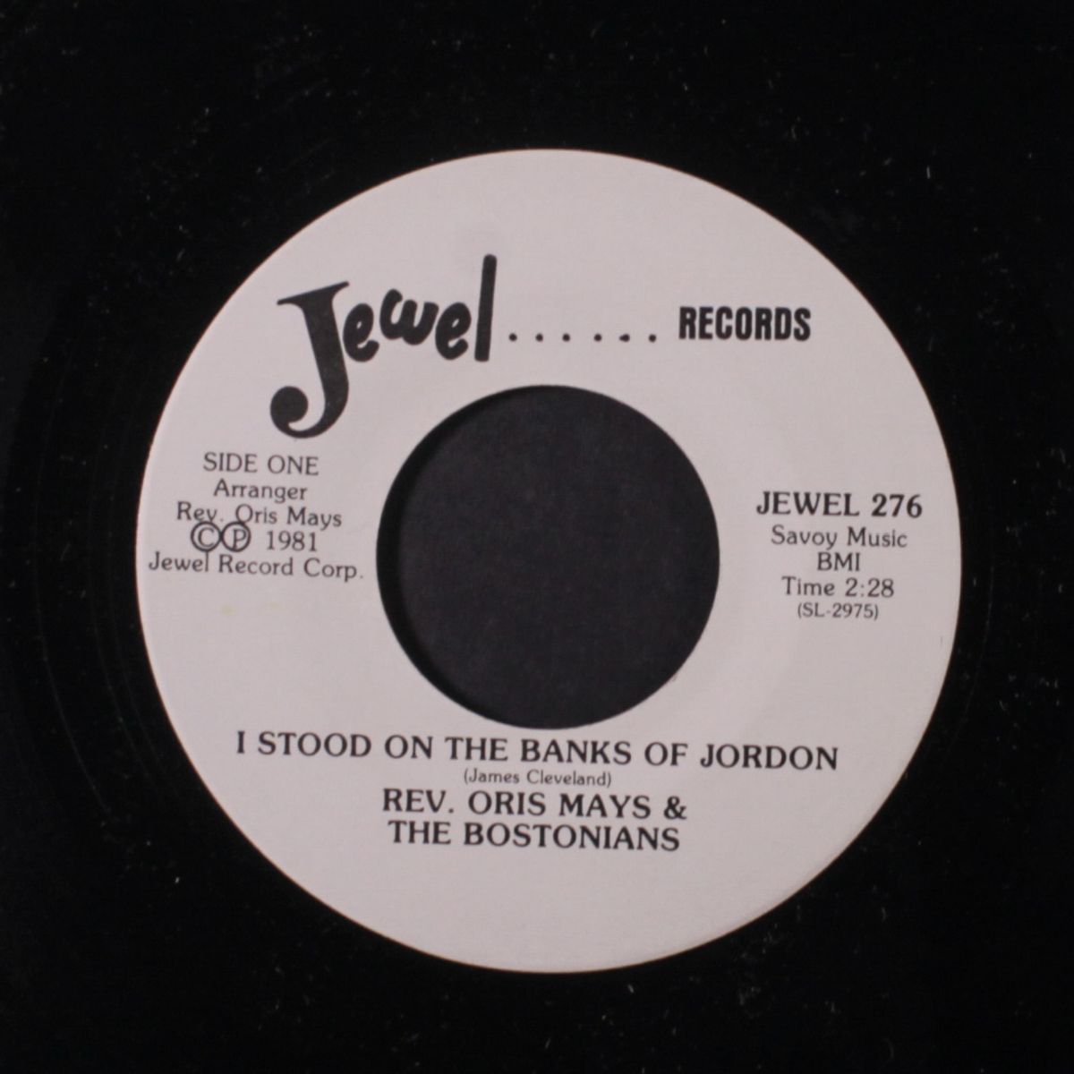 i stood on the banks of jordon by REV. ORIS MAYS & BOSTONIANS