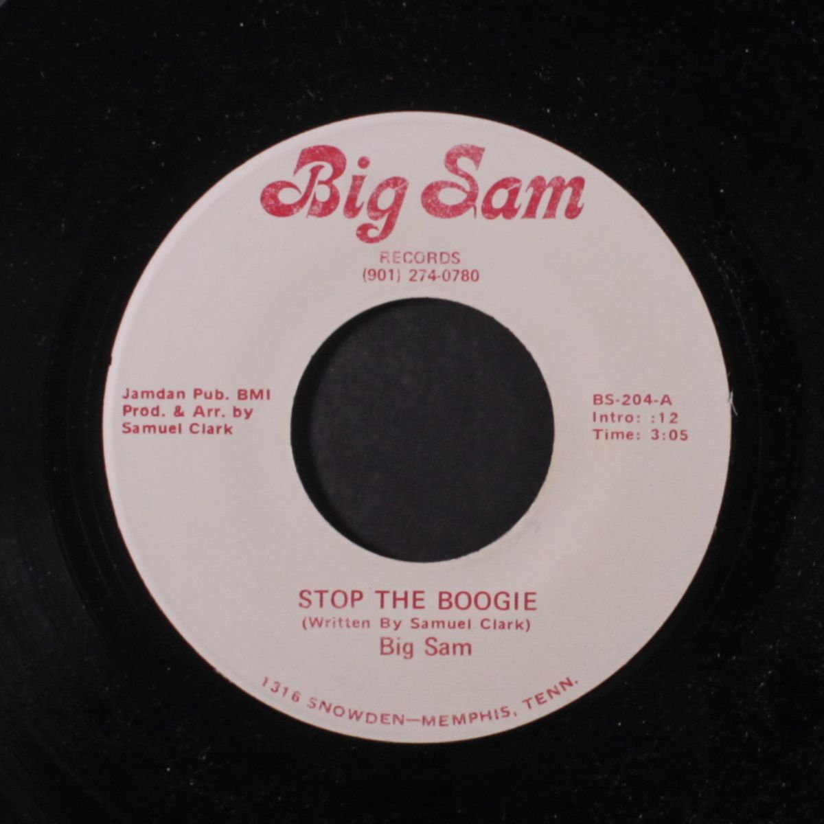 i tried hard / stop the boogie by BIG SAM