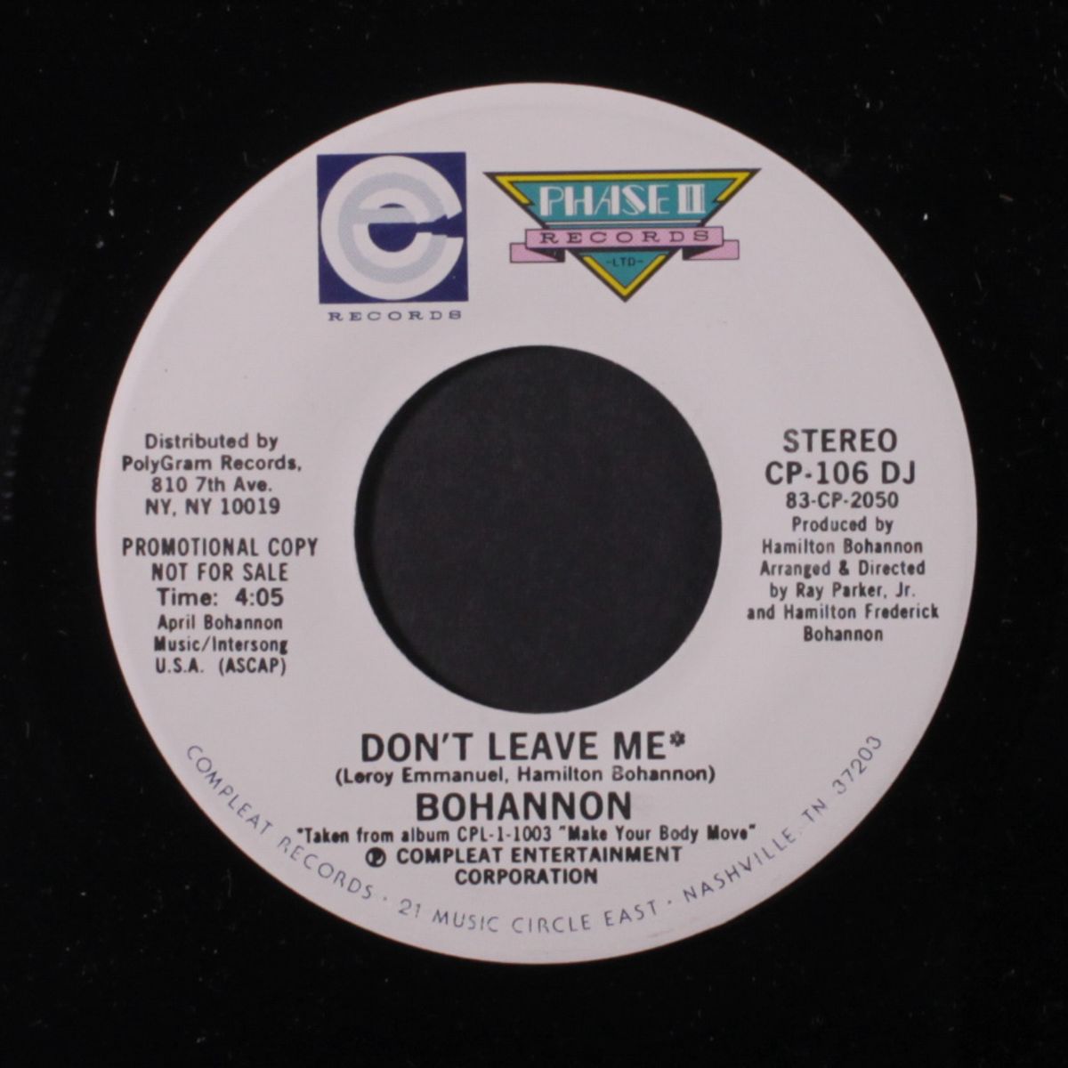 don't leave me / same by BOHANNON