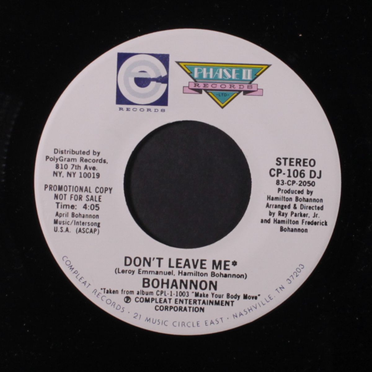 don't leave me / same by BOHANNON