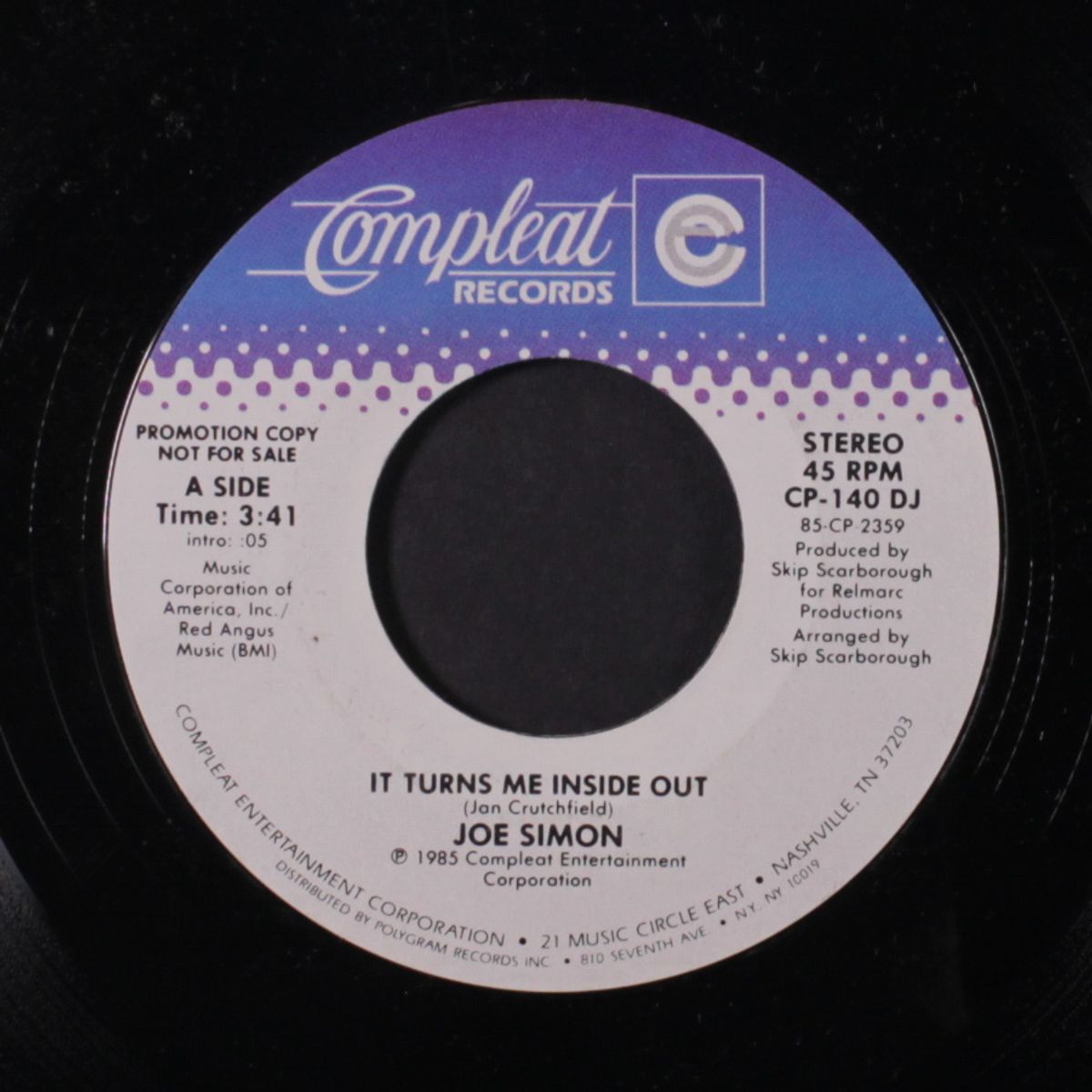 it turns me inside out / same by JOE SIMON
