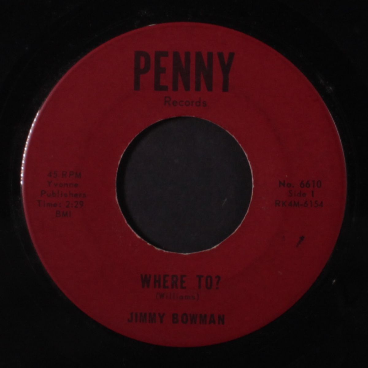 yes, i know when i've had it / where to? by JIMMY BOWMAN