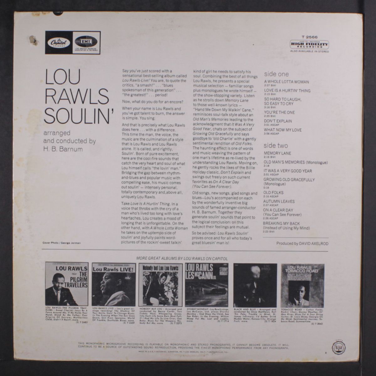 soulin' by LOU RAWLS