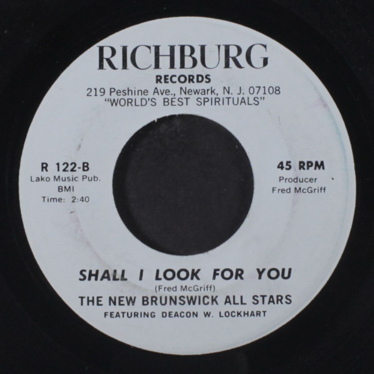 trust in god / shall i look for you by NEW BRUNSWICK ALL STARS