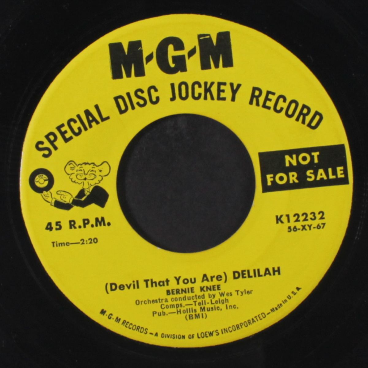 delilah / i'll remember today by BERNIE KNEE