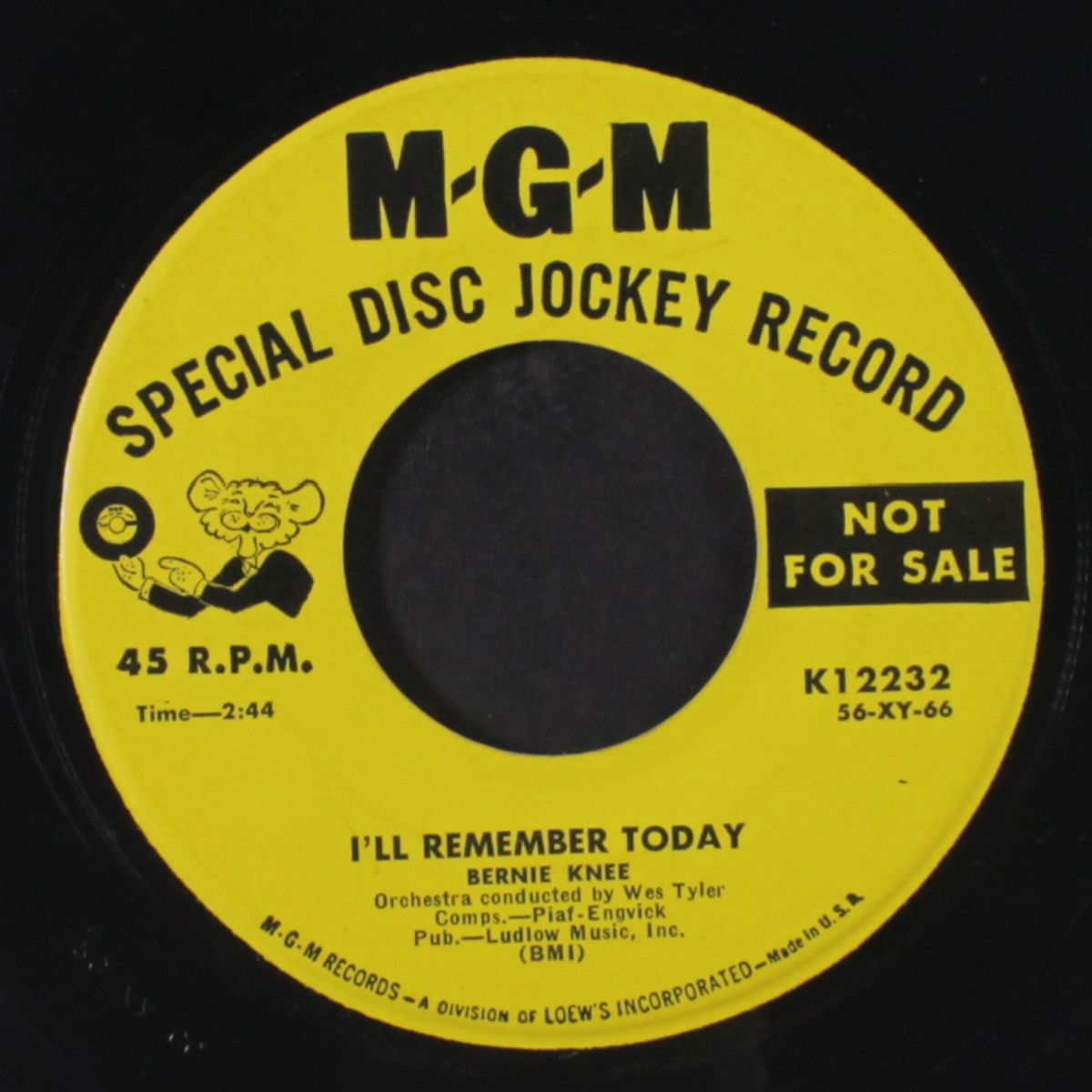 delilah / i'll remember today by BERNIE KNEE