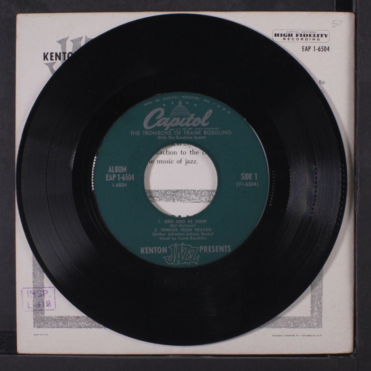 the trombone of by FRANK ROSOLINO