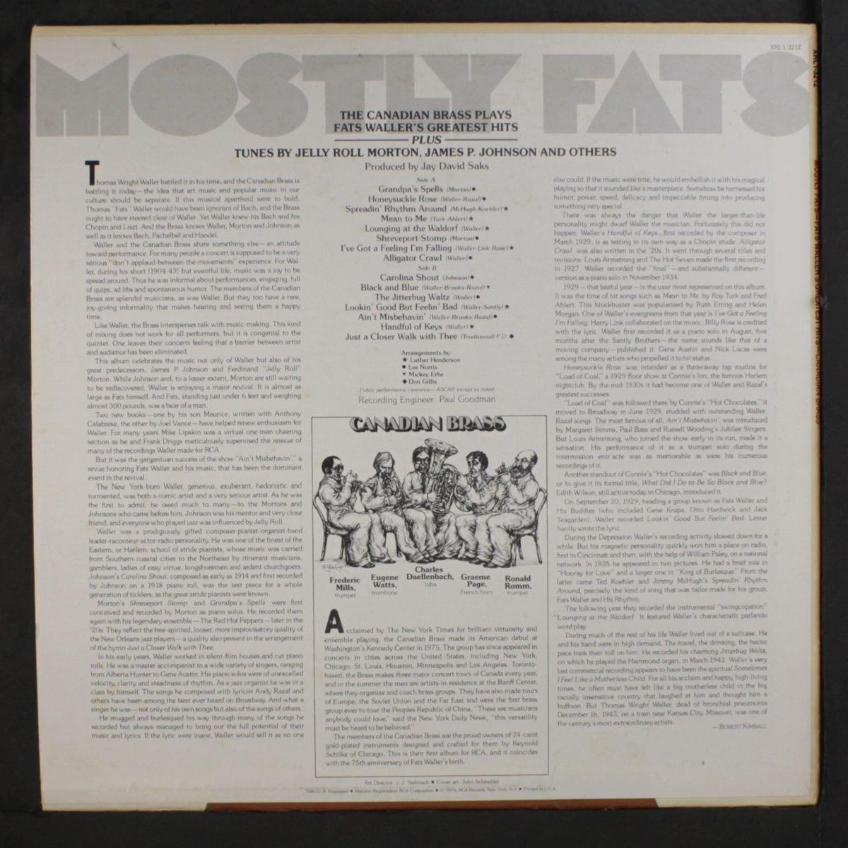 mostly fats by CANADIAN BRASS