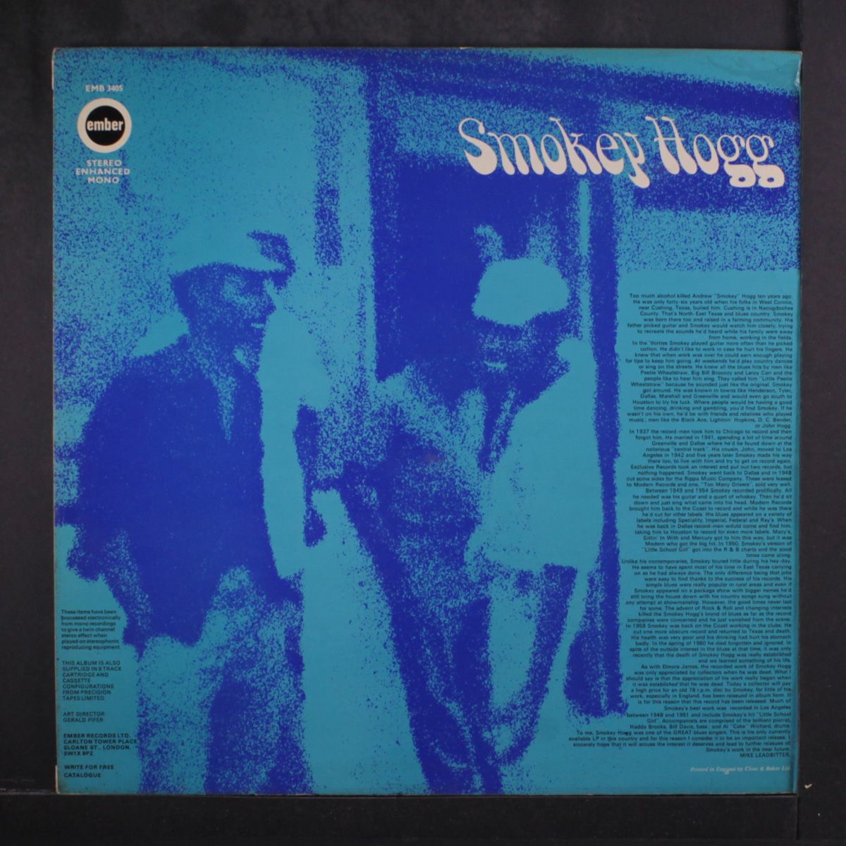 sings the blues by SMOKEY HOGG