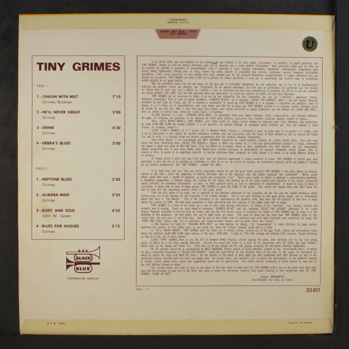 chasin with milt by TINY GRIMES