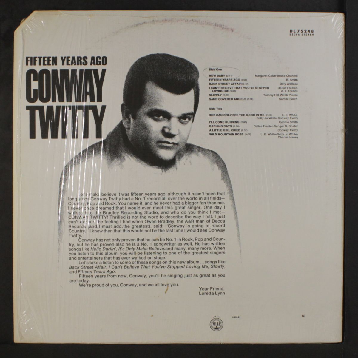 fifteen years ago by CONWAY TWITTY