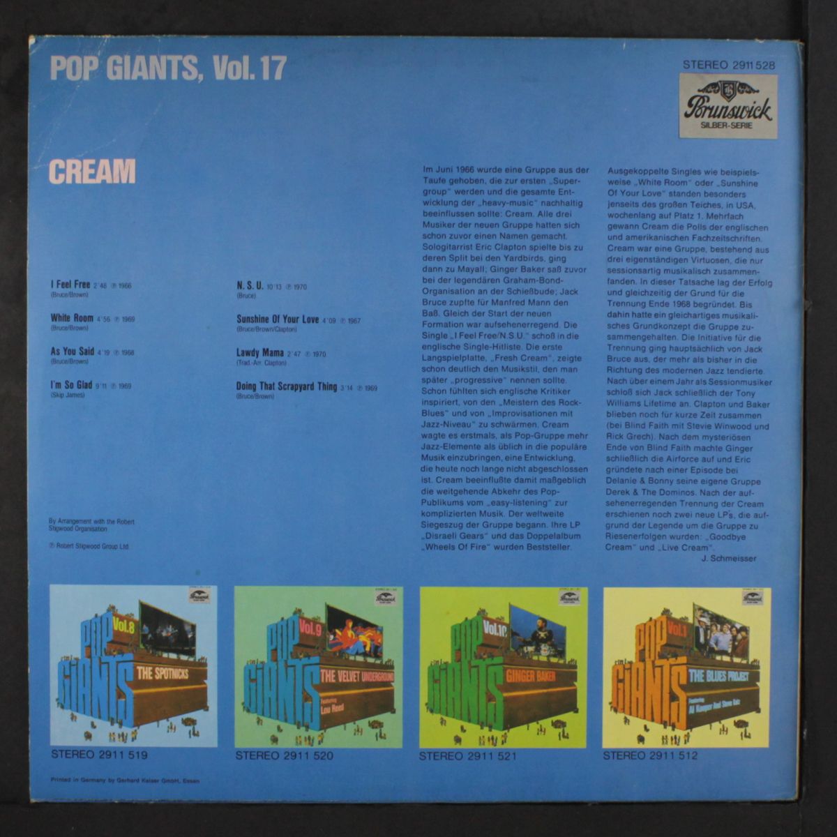 pop giants vol. 17 by CREAM