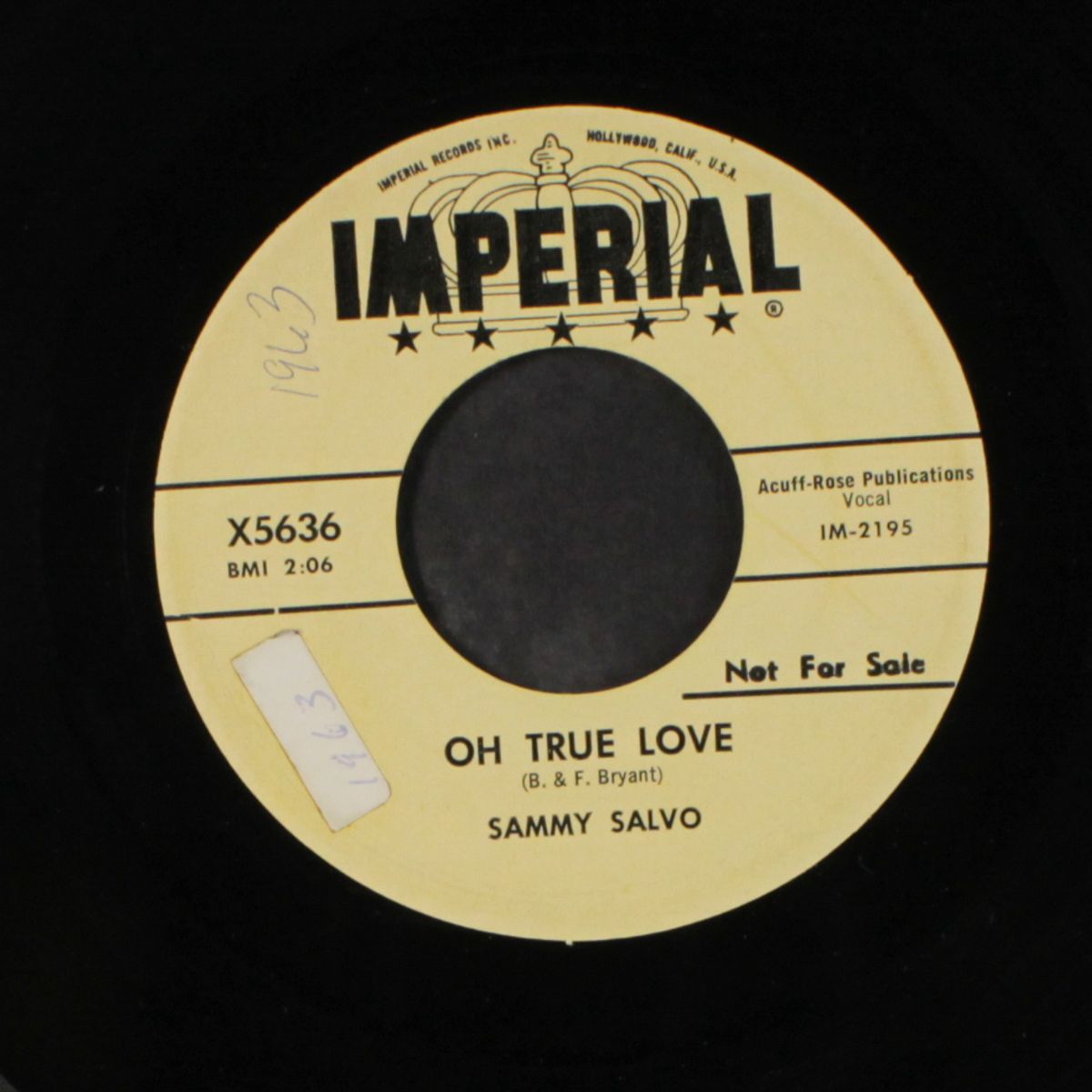 oh true love / leave me no more by SAMMY SALVO