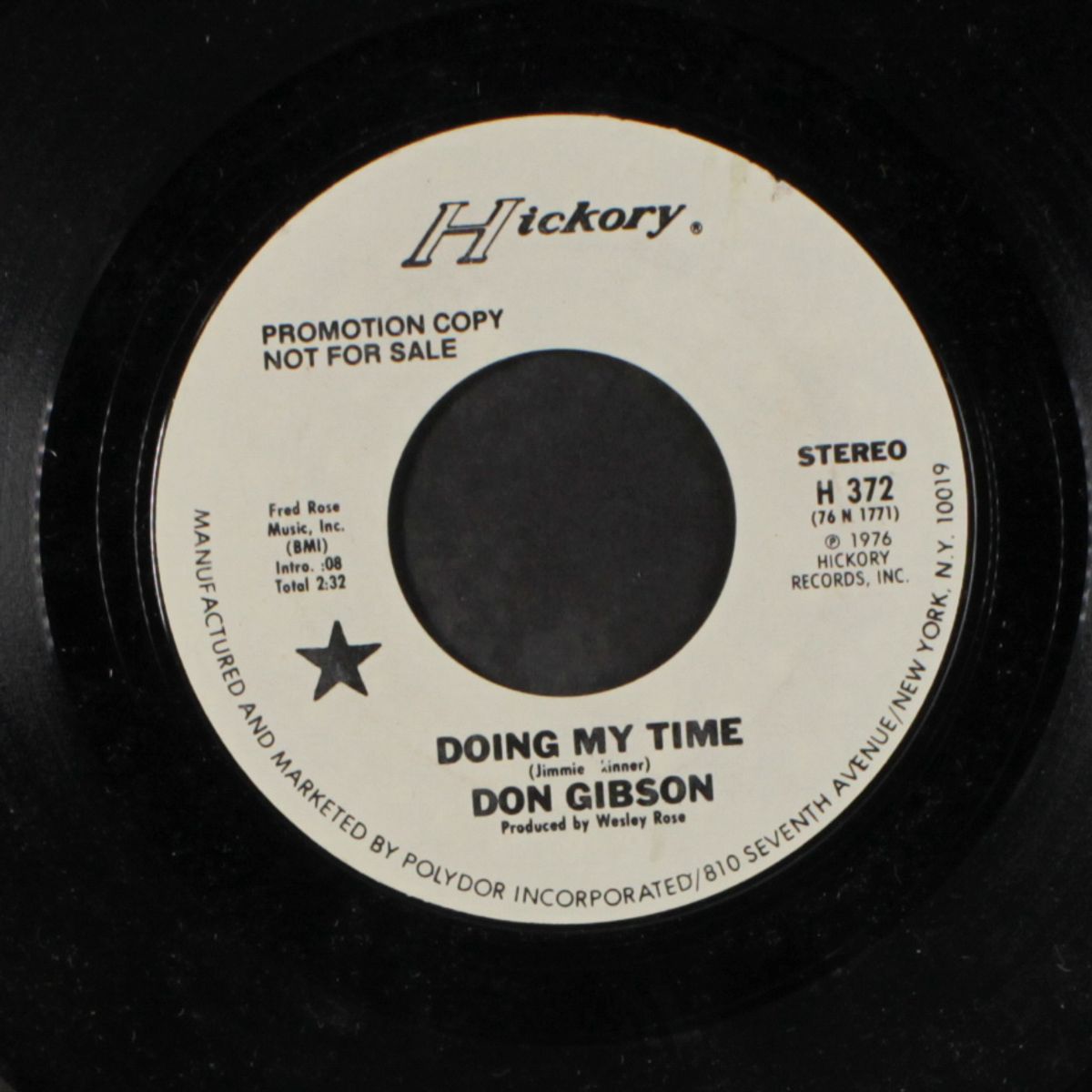 the world is waiting for the sunrise / doing my time by DON GIBSON