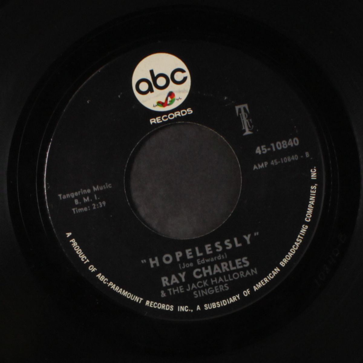 i chose to sing the blues / hopelessly by RAY CHARLES