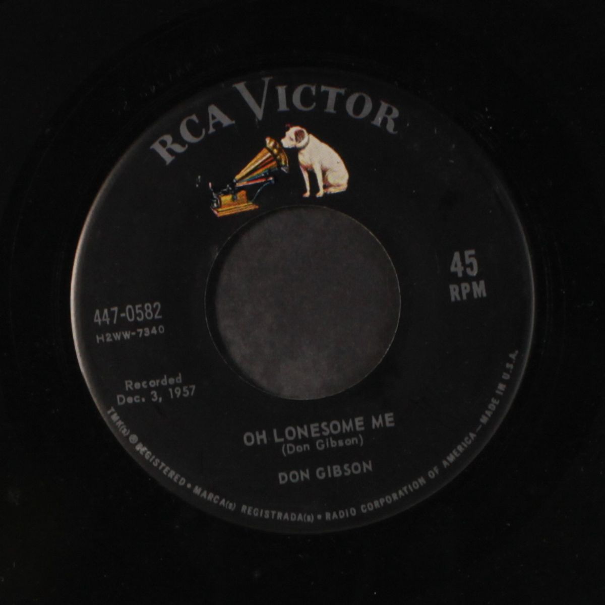 oh lonesome me / blue blue day by DON GIBSON