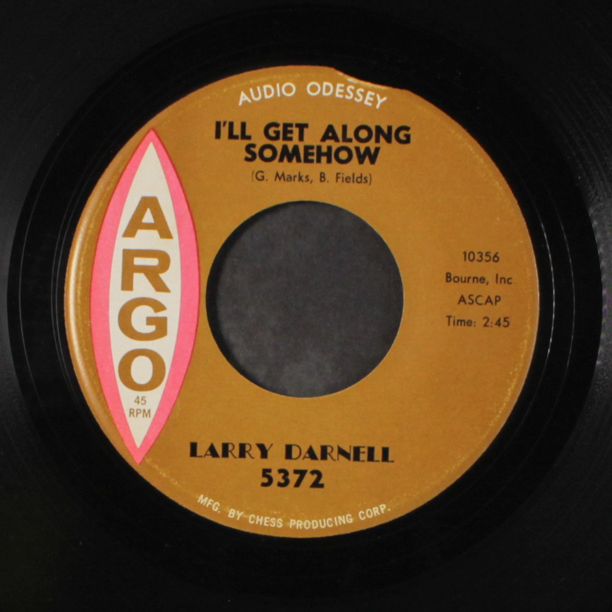 with tears in my eyes / i'll get along somehow by LARRY DARNELL