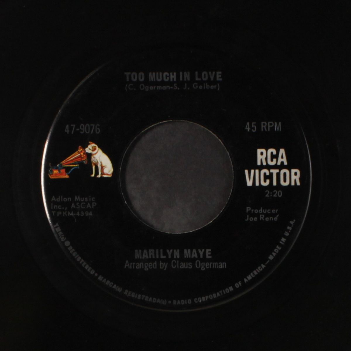 sherry / too much in love by MARILYN MAYE