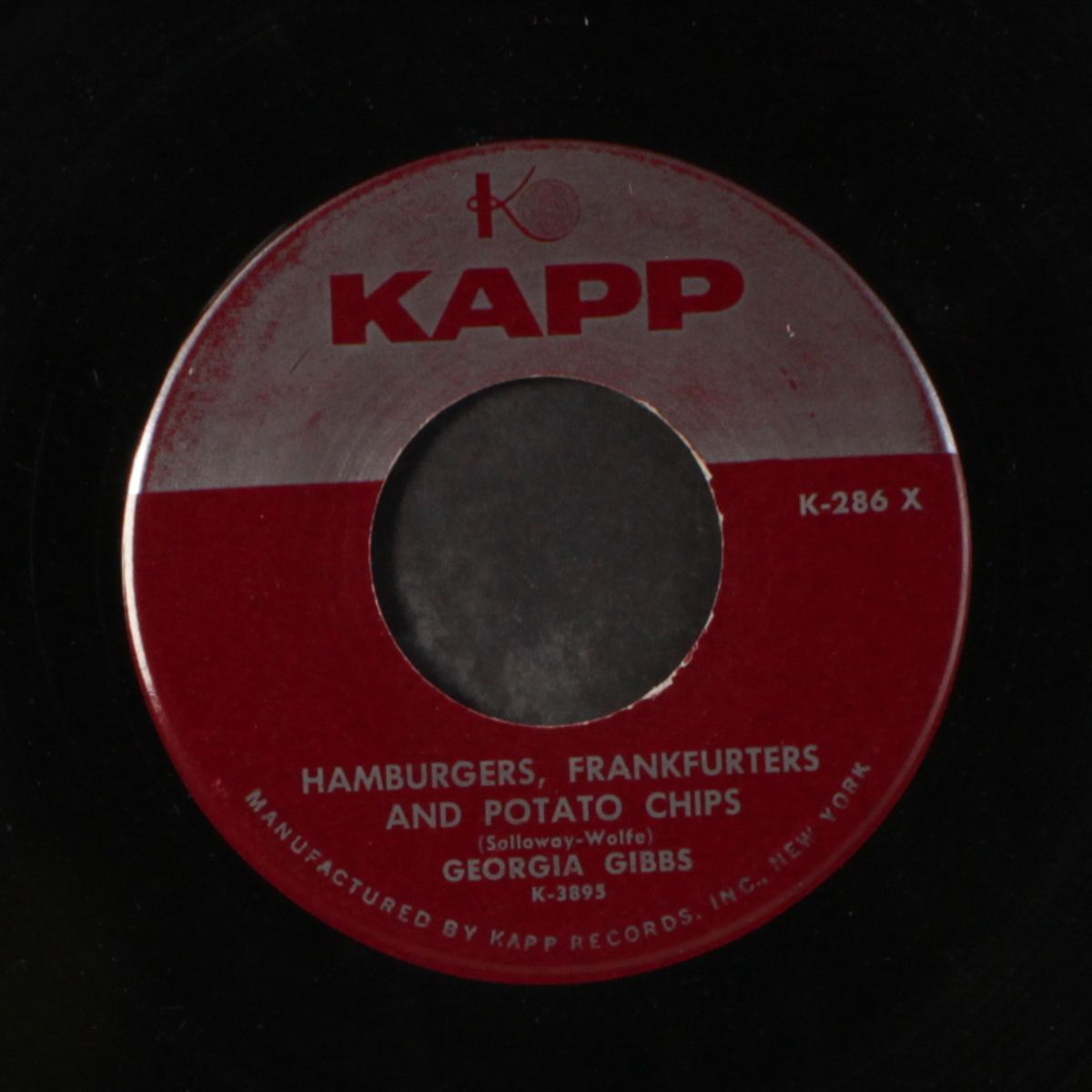 hamburgers, frankfurters & potato chips / pretend by GEORGIA GIBBS