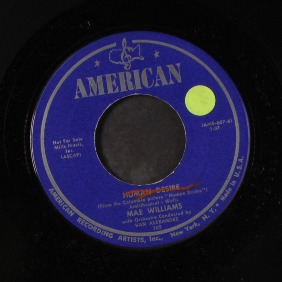 human desire / my lover who lied by MAE WILLIAMS