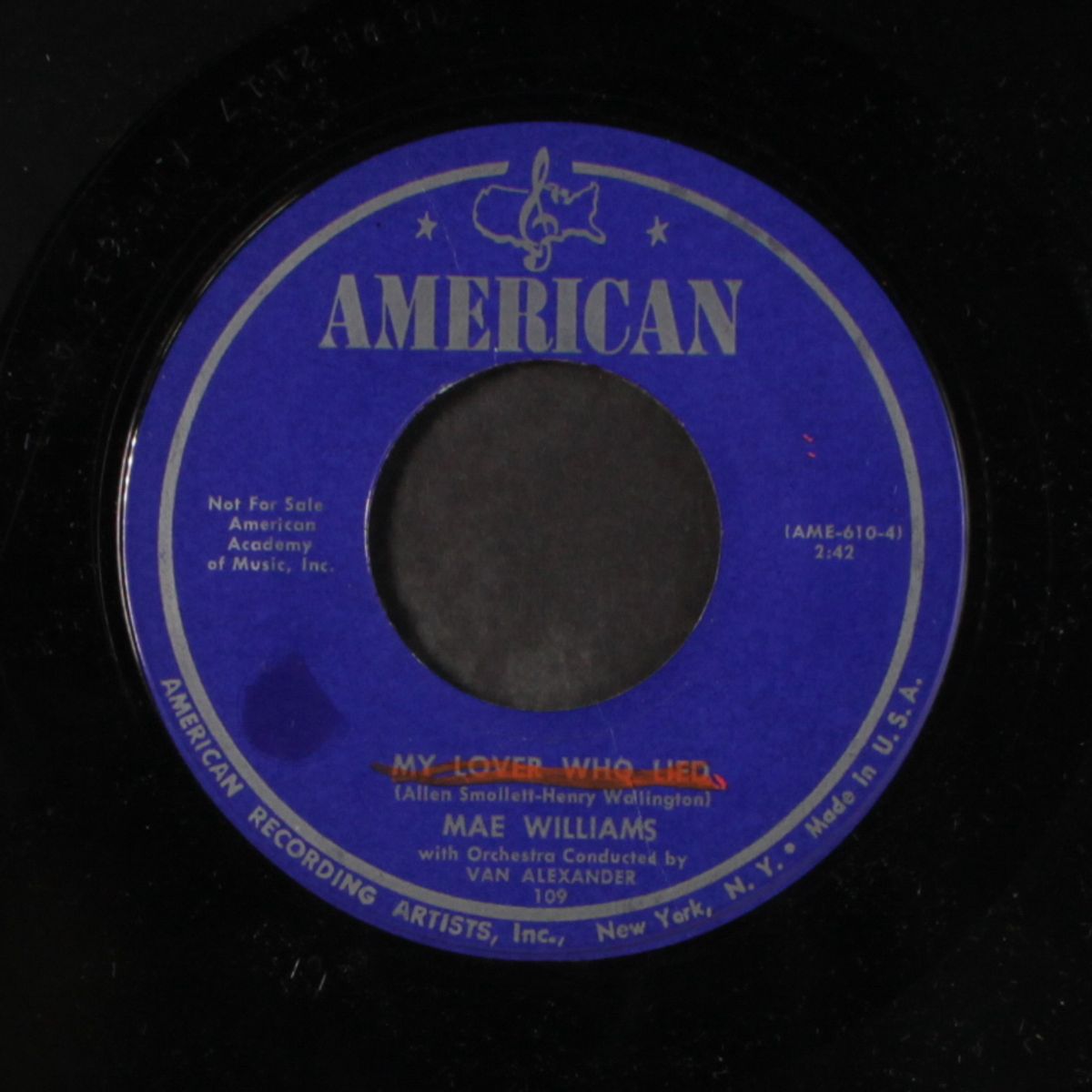 human desire / my lover who lied by MAE WILLIAMS