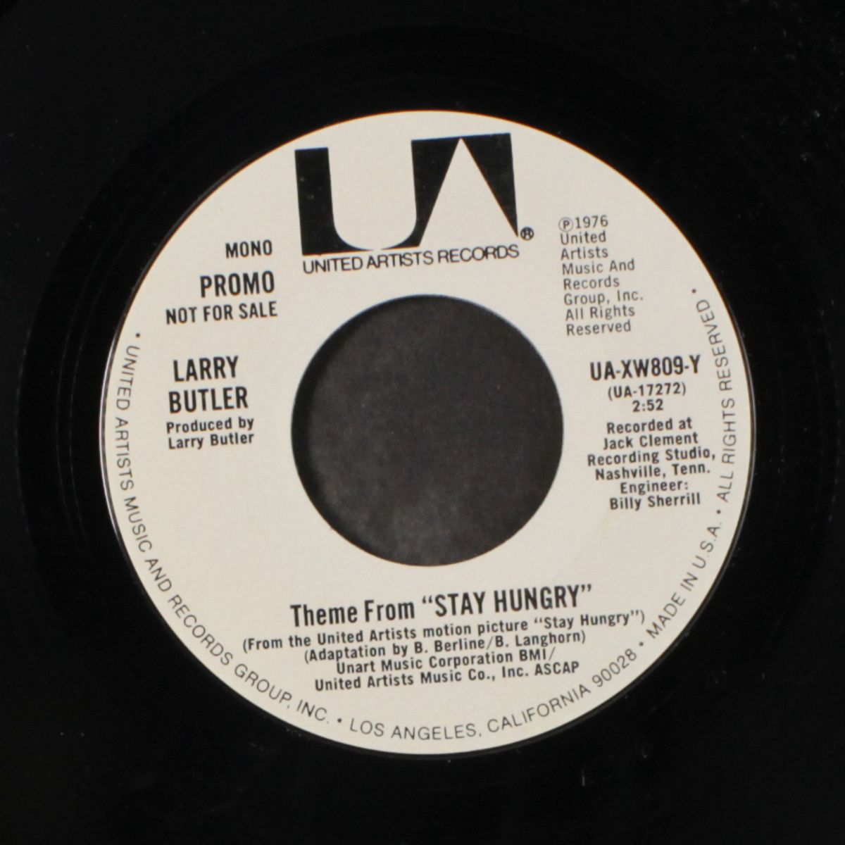 theme from "stay hungry" by LARRY BUTLER