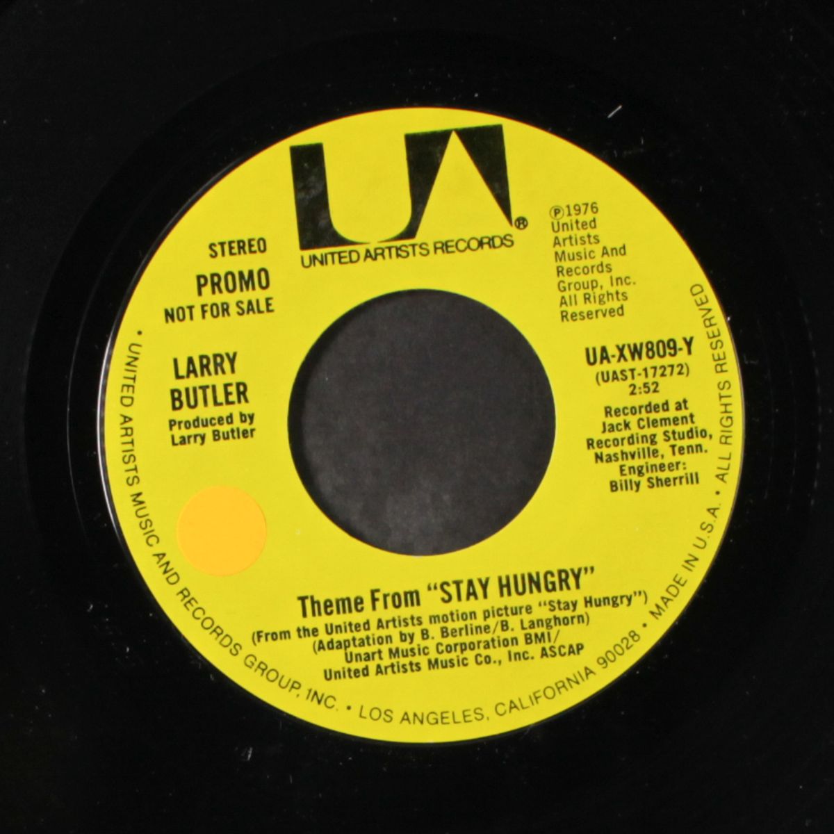theme from "stay hungry" by LARRY BUTLER