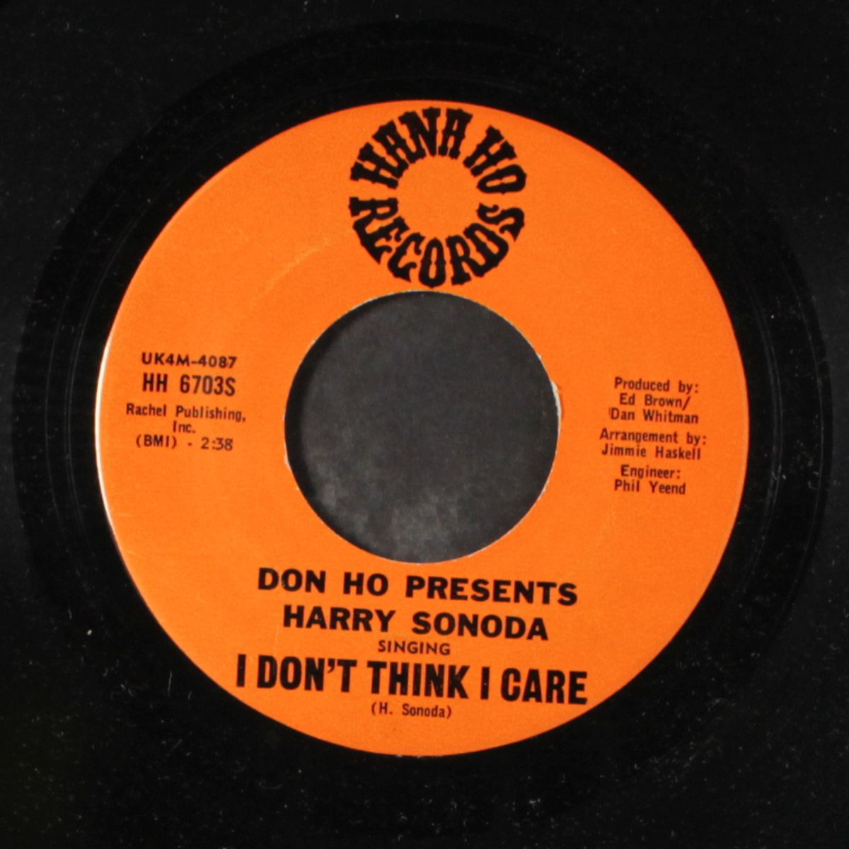 tell me / i don't think i care by HARRY SONODA