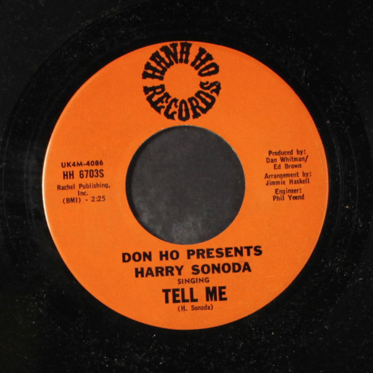 tell me / i don't think i care by HARRY SONODA
