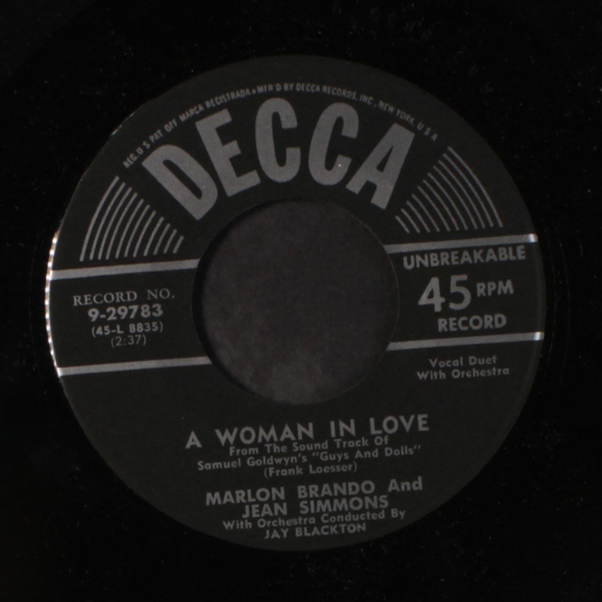 i'll know / a woman in love by MARLON BRANDO & JEAN SIMMONS