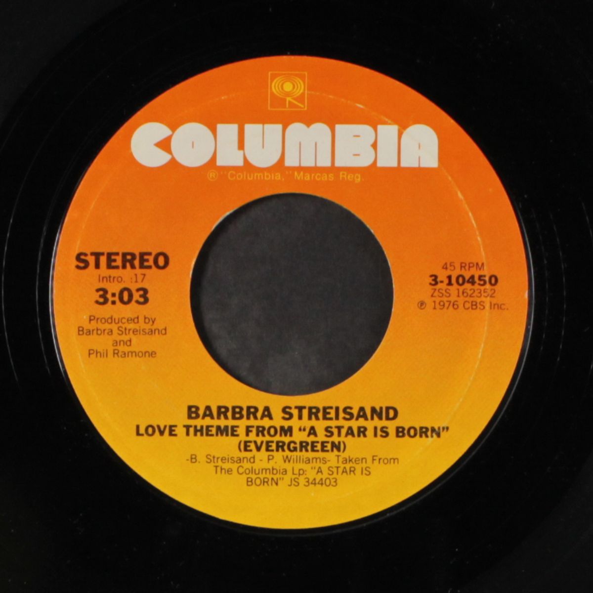 evergreen / i believe in love by BARBRA STREISAND