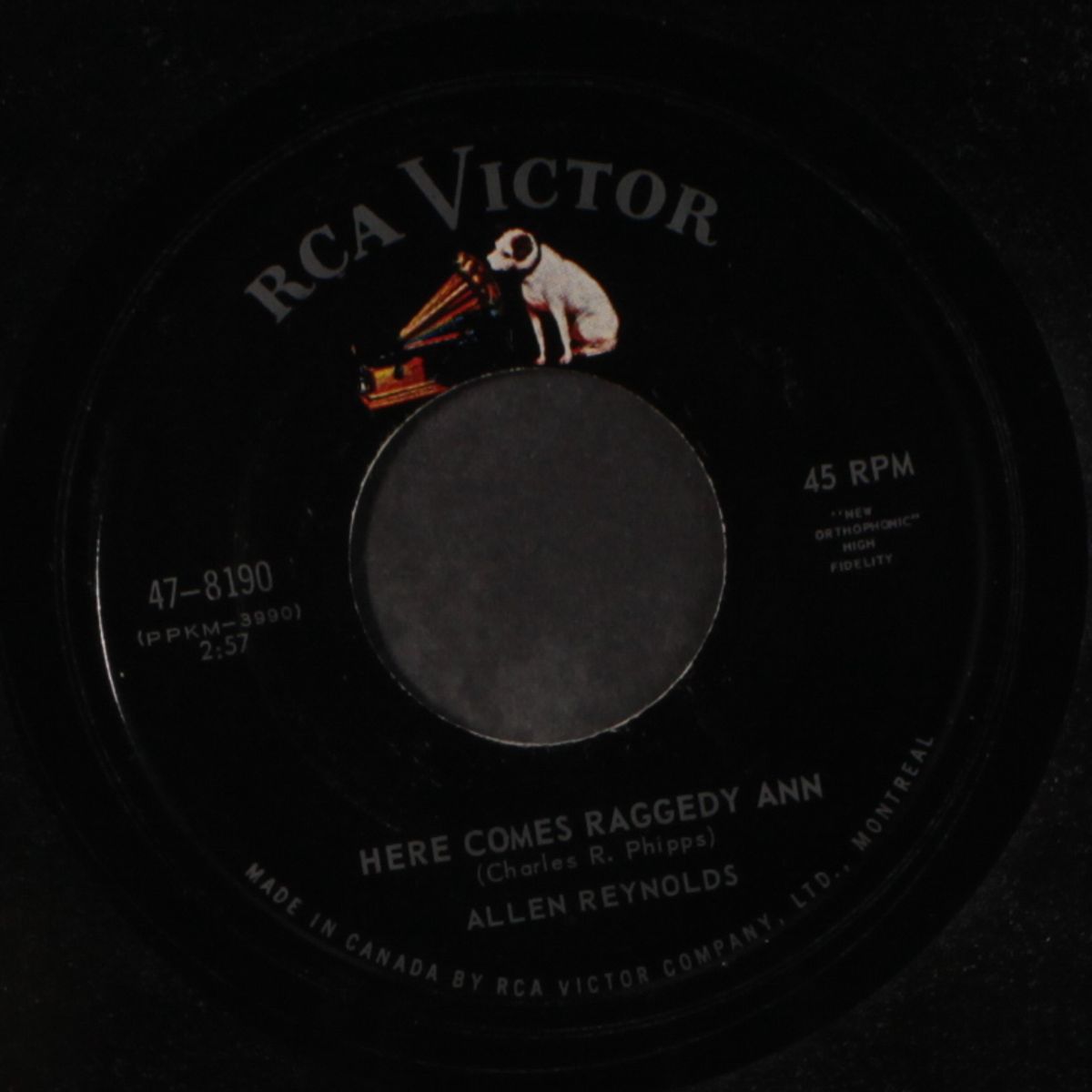 here comes raggedy ann / she really lied by ALLEN REYNOLDS